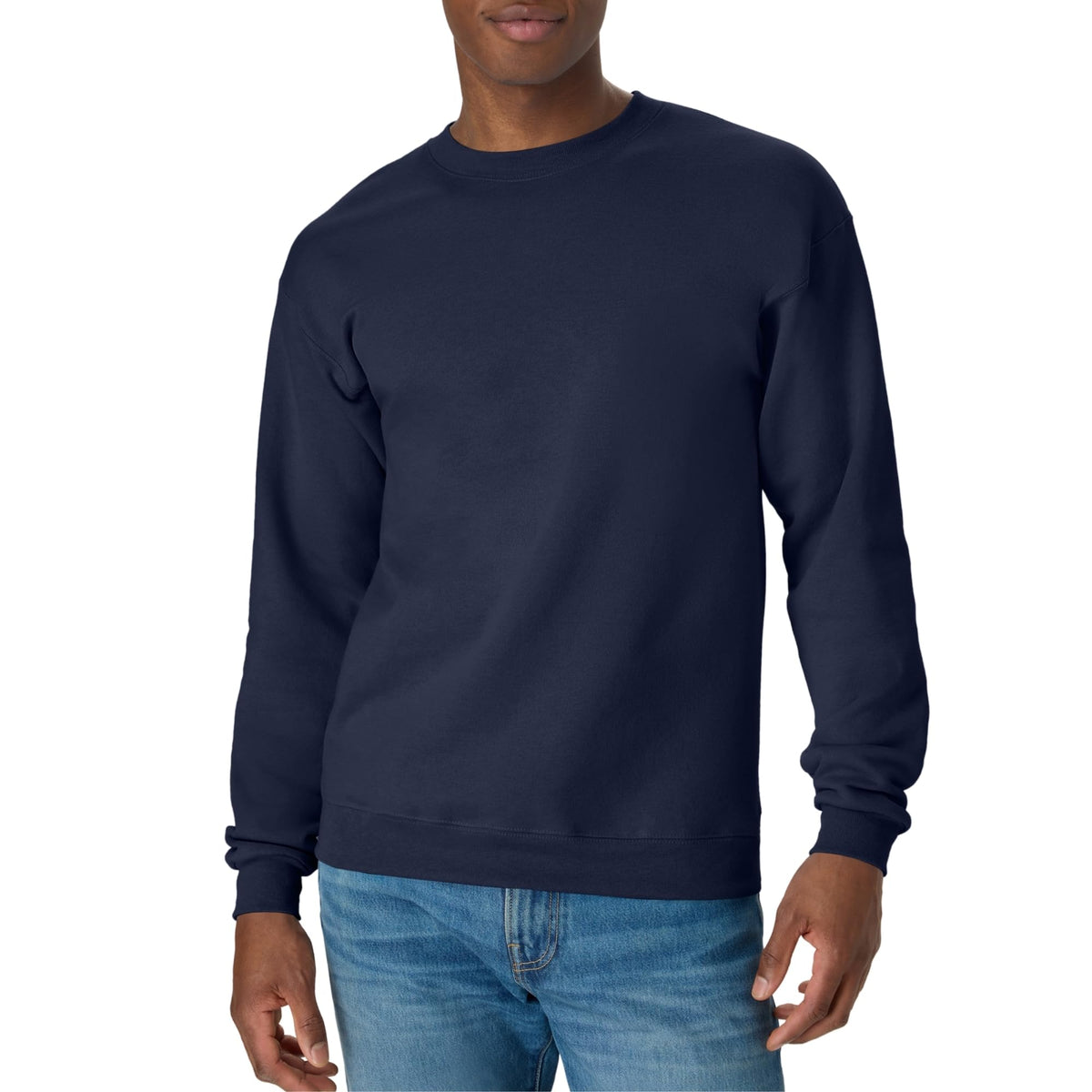 Hanes Men's Sweatshirt, EcoSmart Fleece Crewneck Sweatshirt, Big & Tall Available, 1 or 2-Pack Jansha Store