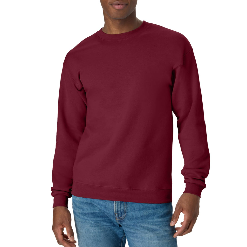 Hanes Men's Sweatshirt, EcoSmart Fleece Crewneck Sweatshirt, Big & Tall Available, 1 or 2-Pack Jansha Store