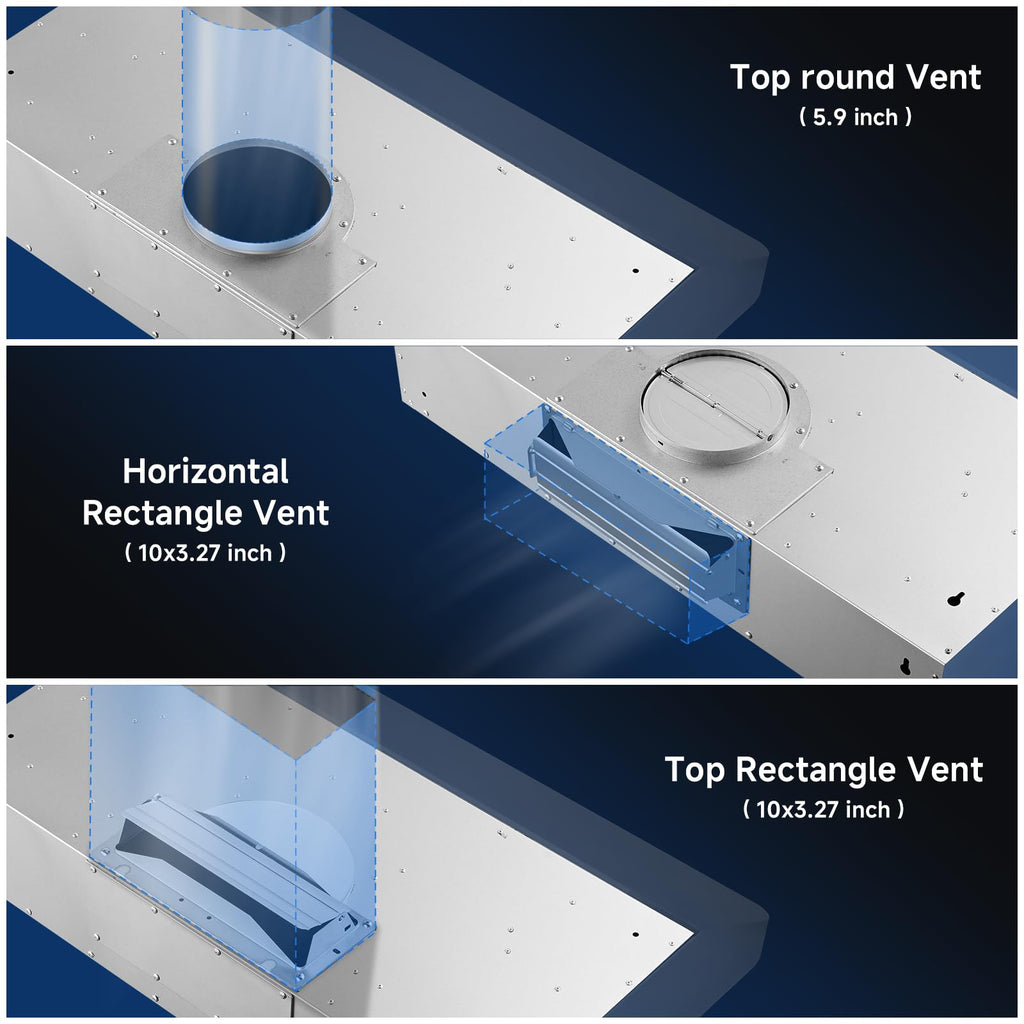 AMZCHEF 30" Under Cabinet Range Hood, 750CFM Stainless Steel Vent Hood Jansha Store