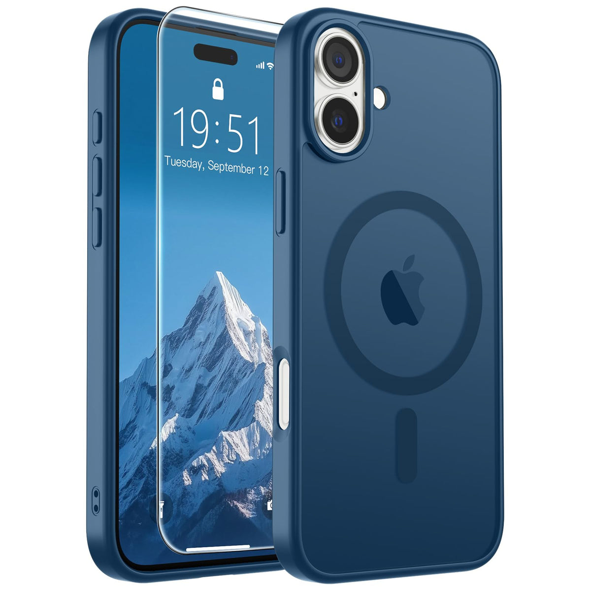 SUPFINE Magnetic for iPhone 12 Mini Case/iPhone 13 Mini Case Black Jansha Store