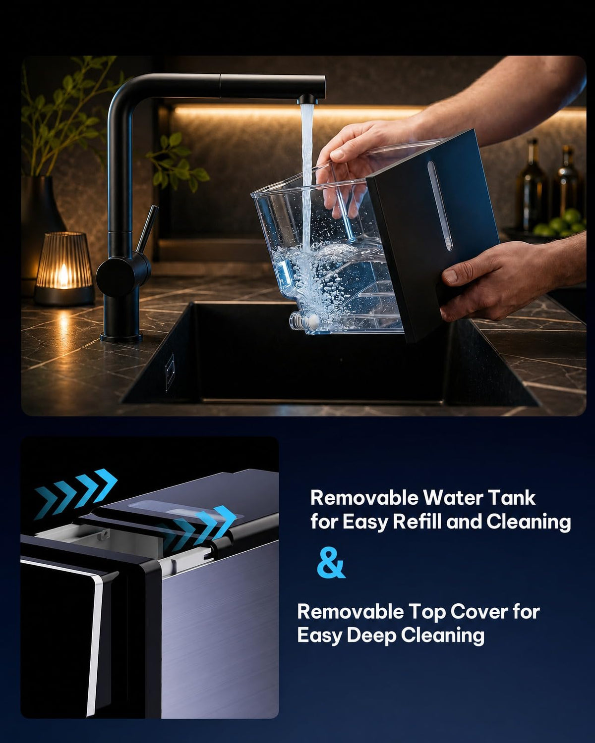 Silonn Nugget Ice Maker, Smart Countertop Ice Machine with APP & Voice Control, Self-Cleaning, 44lbs/24H Soft Chewable Sonic Ice, 3L Tank, for Home Kitchen & Party Jansha Store