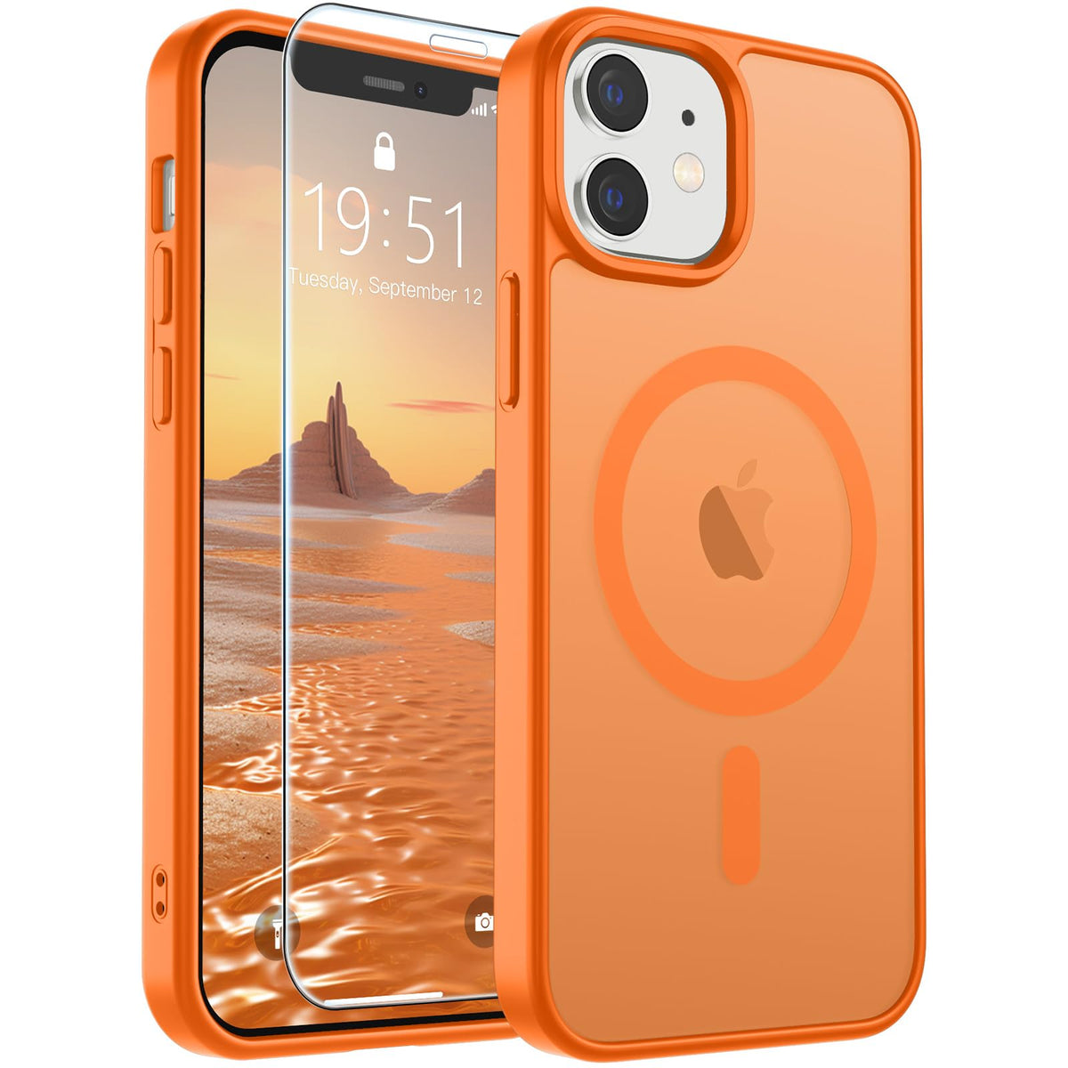 SUPFINE Magnetic for iPhone 12 Mini Case/iPhone 13 Mini Case Black Jansha Store