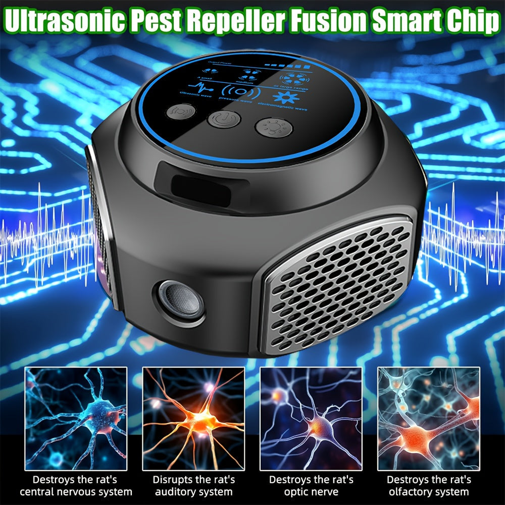 Soundwave Indoor Mouse Repeller with LED Light LPT