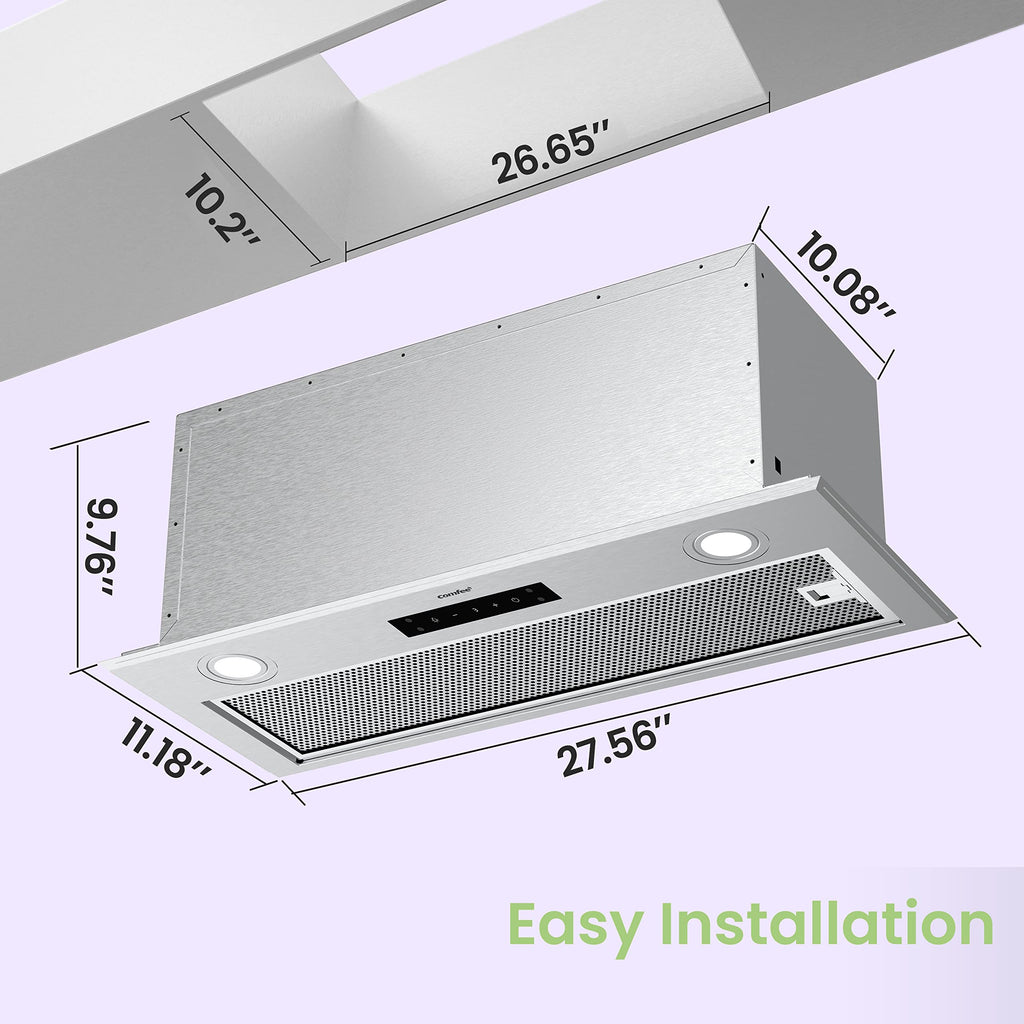 COMFEE' Range Hood 30 Inch Under Cabinet 200 CFM Ducted/Ductless Jansha Store