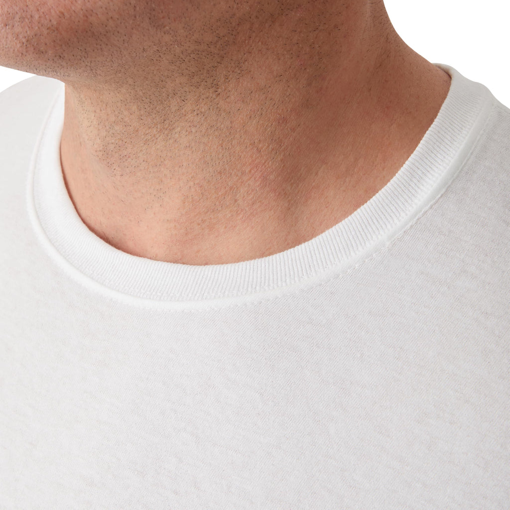 Hanes Men's Undershirt Packs, Stay-Tucked Soft Cotton Undershirts, Best Undershirts for Men, White/Black/Asstd Multipacks Jansha Store
