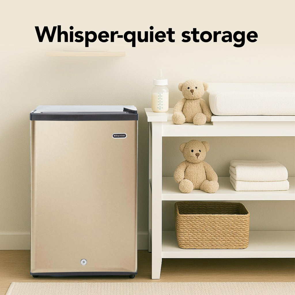 Whynter Upright Mini Freezer, 1.1 Cu Ft, Silver, CUF-112SS Jansha Store