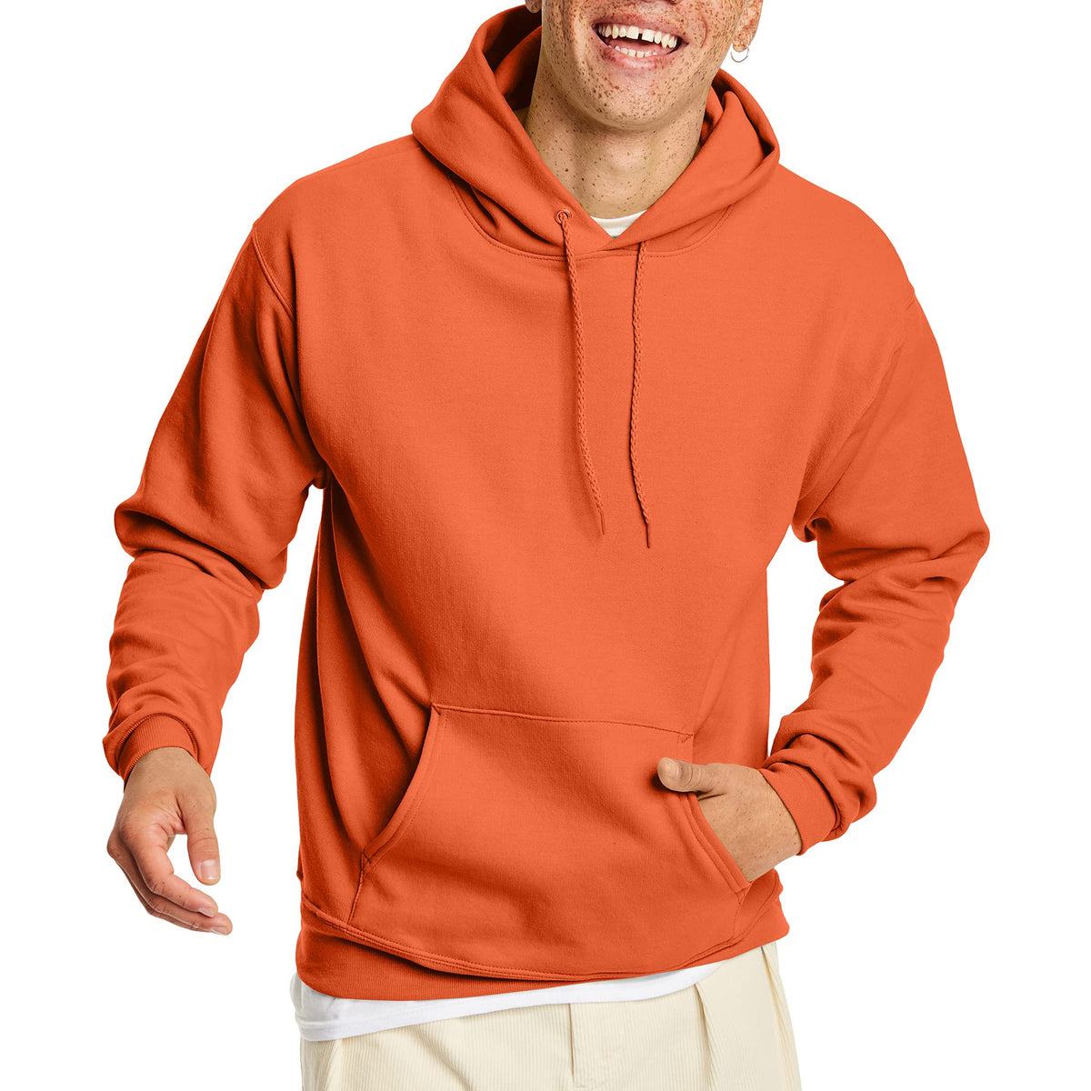 Hanes Men's Hoodie - EcoSmart Fleece Hooded Sweatshirt for Men & Women - Midweight Fleece - Big & Tall Available Jansha Store