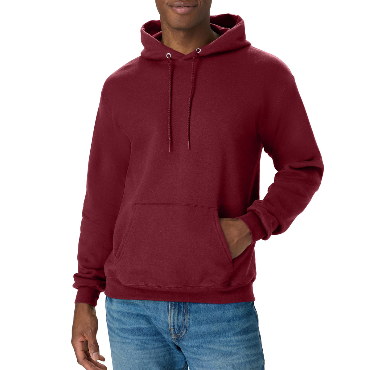 Hanes Men's Hoodie - EcoSmart Fleece Hooded Sweatshirt for Men & Women - Midweight Fleece - Big & Tall Available Jansha Store