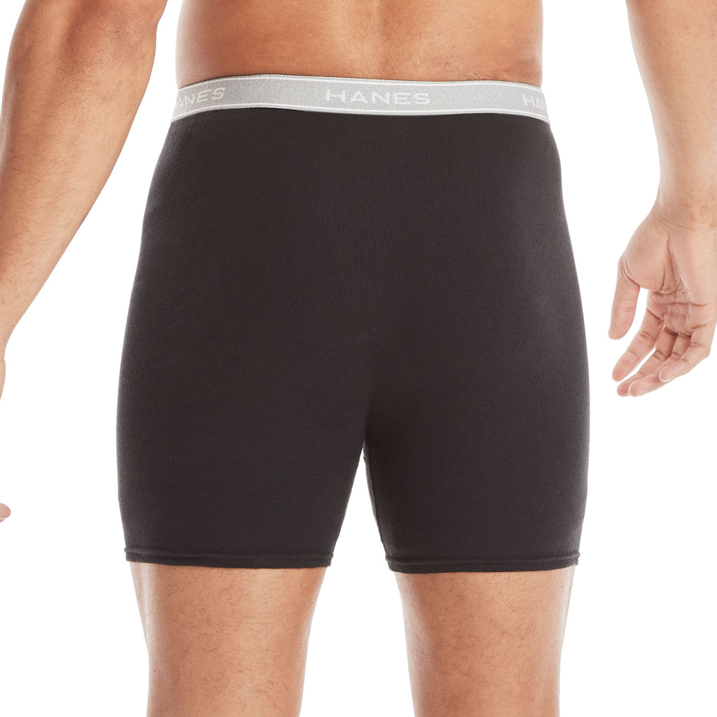 Hanes mens Underwear Boxer Briefs Pack, Cool & Breathable Cotton Moisture-wicking Underwear for Men, No Ride Up Jansha Store