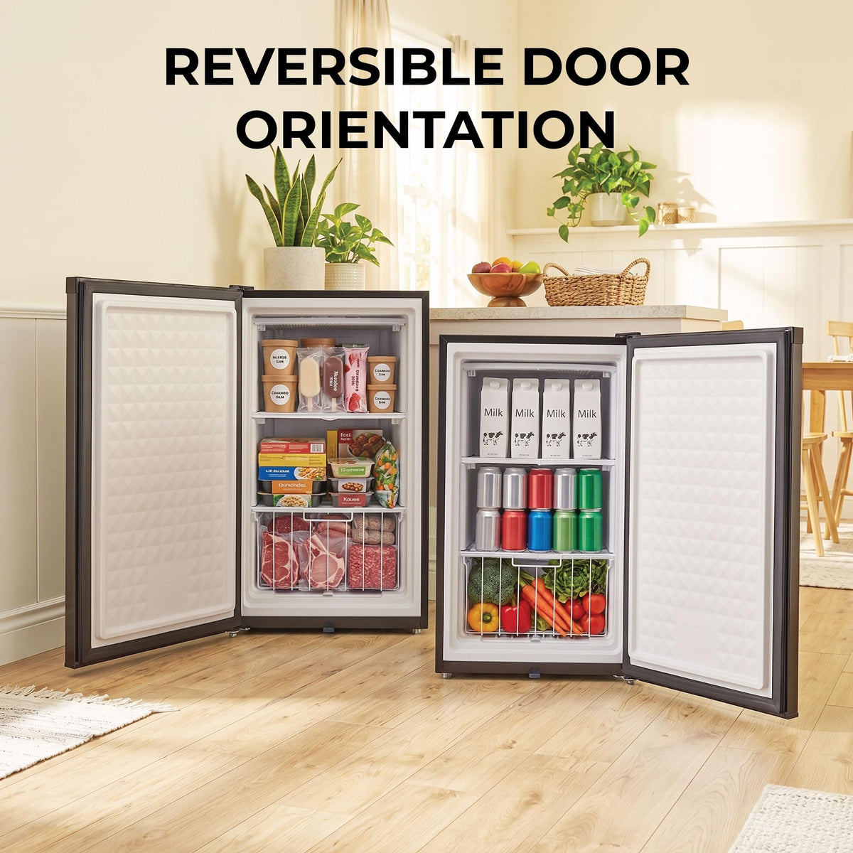 Whynter Upright Mini Freezer, 1.1 Cu Ft, Silver, CUF-112SS Jansha Store