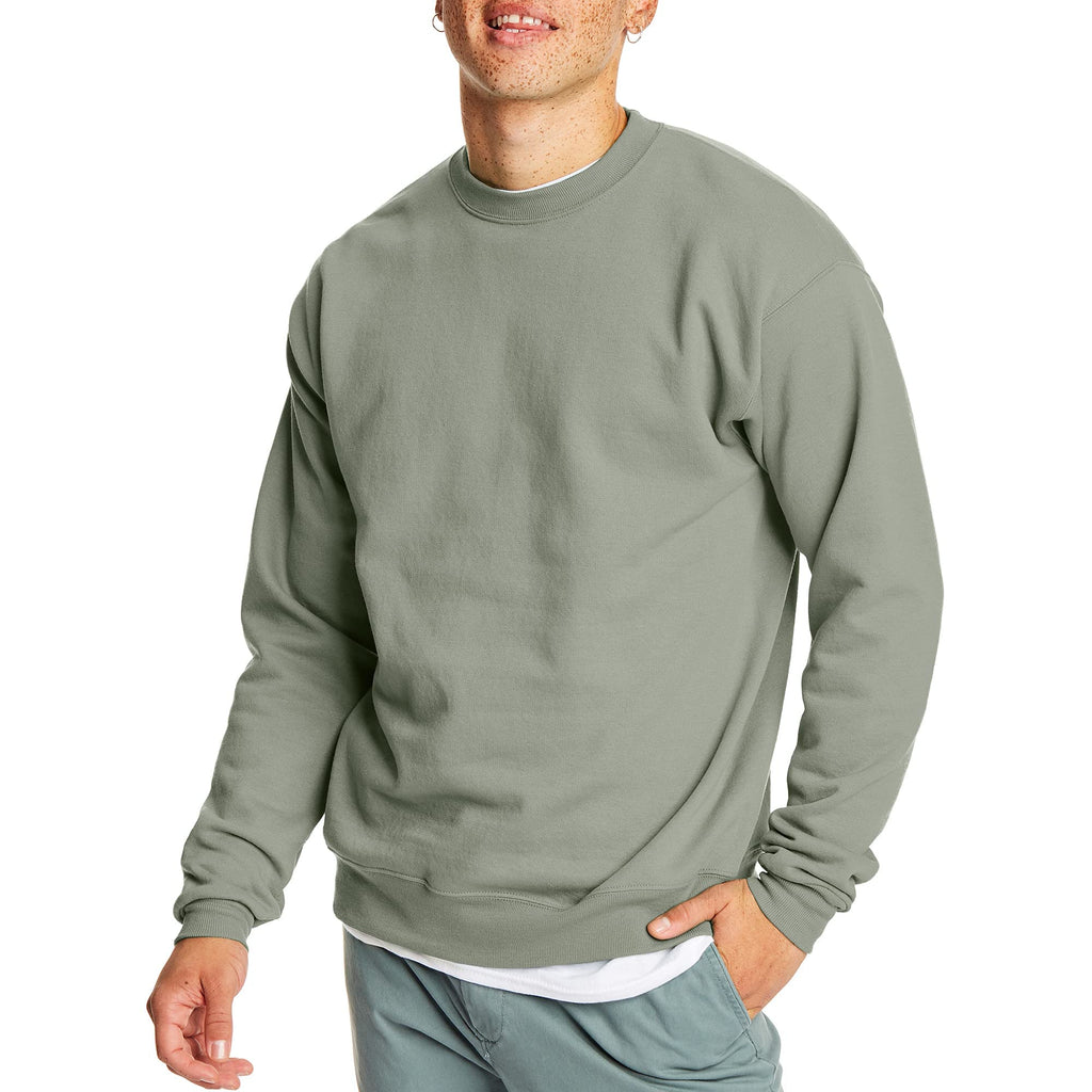 Hanes Men's Sweatshirt, EcoSmart Fleece Crewneck Sweatshirt, Big & Tall Available, 1 or 2-Pack Jansha Store