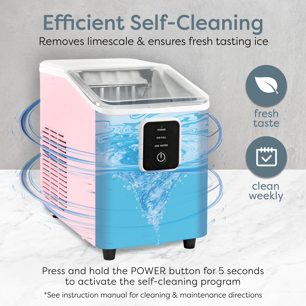 Igloo Portable Ice Maker with Scoop - Ice Maker with LED Control Panel & 1.5 Quart Water Tank - Stainless Ice Cube Maker Produces 26 Lbs. of Ice in 24 Hours with 9 Large or Small Cubes in 7 Minutes Jansha Store