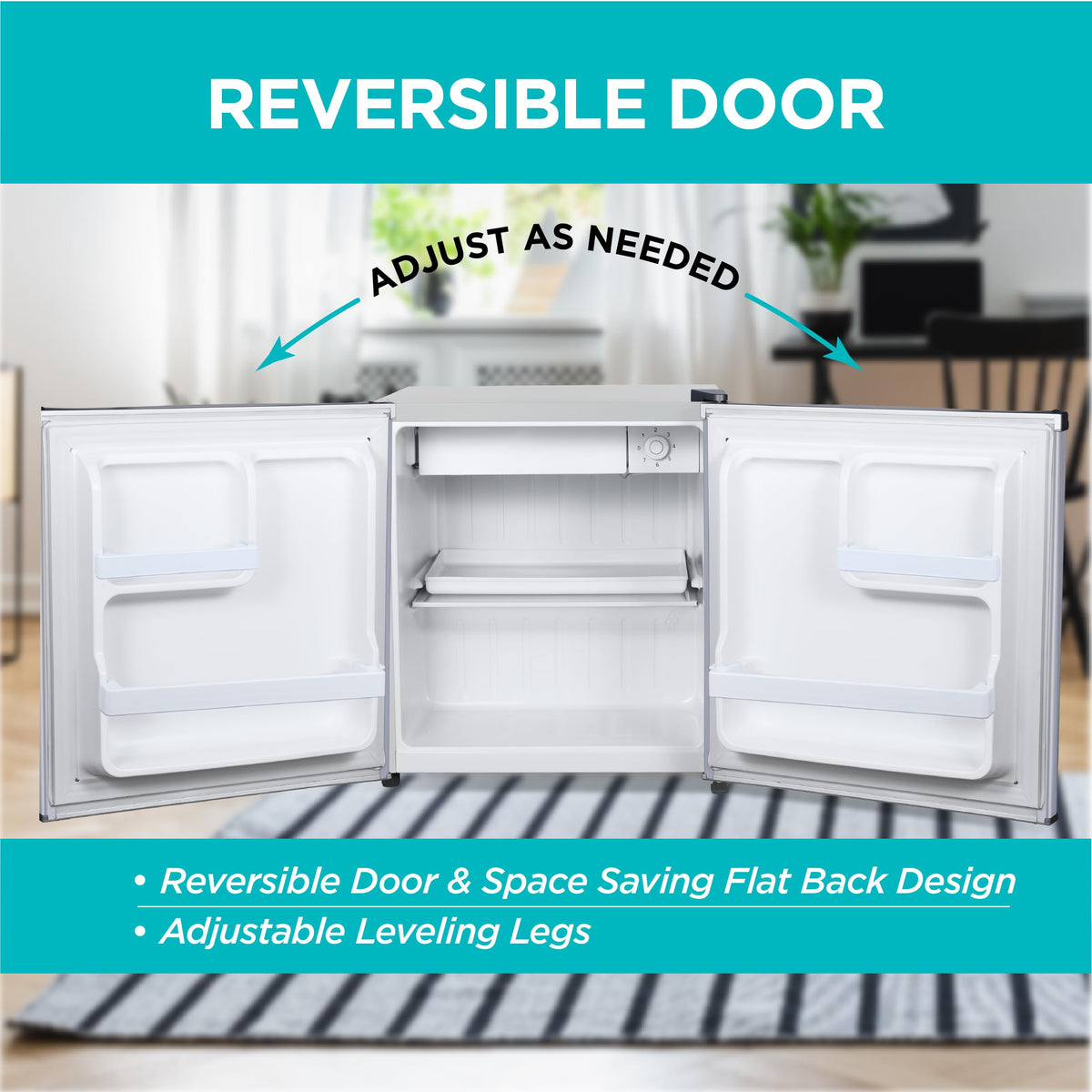 BLACK+DECKER 2.5 Cu. Ft. Compact Refrigerator, Energy Star, BCRK25B, Black Jansha Store