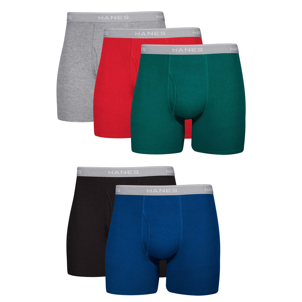 Hanes mens Underwear Boxer Briefs Pack, Cool & Breathable Cotton Moisture-wicking Underwear for Men, No Ride Up Jansha Store