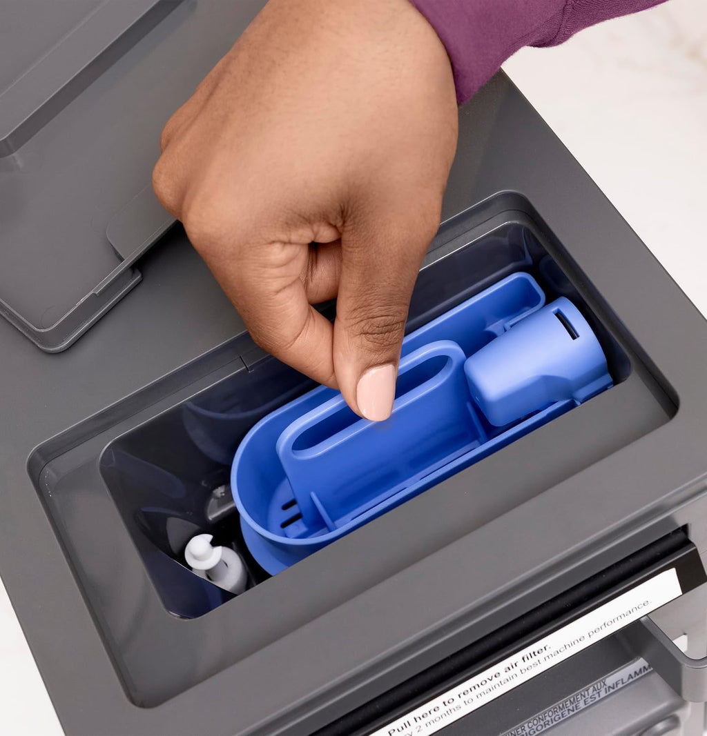 GE Profile Opal MINI PRO Nugget Ice Maker w/Side Tank, Portable Countertop Pebble Ice Machine, 36 lbs/Day, Top Fill, 6 Pack Descaler & Scoop, Stainless Steel Jansha Store