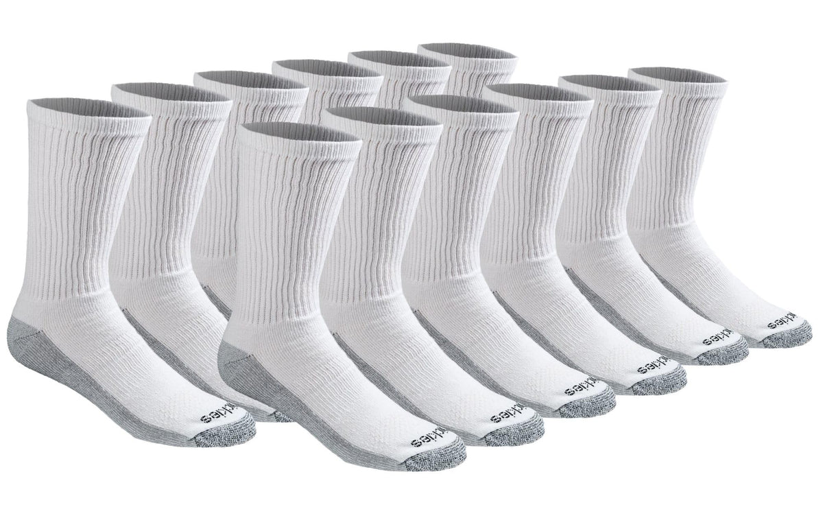 Dickies Men's Dri-tech Original Moisture Control Crew Socks, Available in M-xxl (6, 12, 18 Pairs) Jansha Store