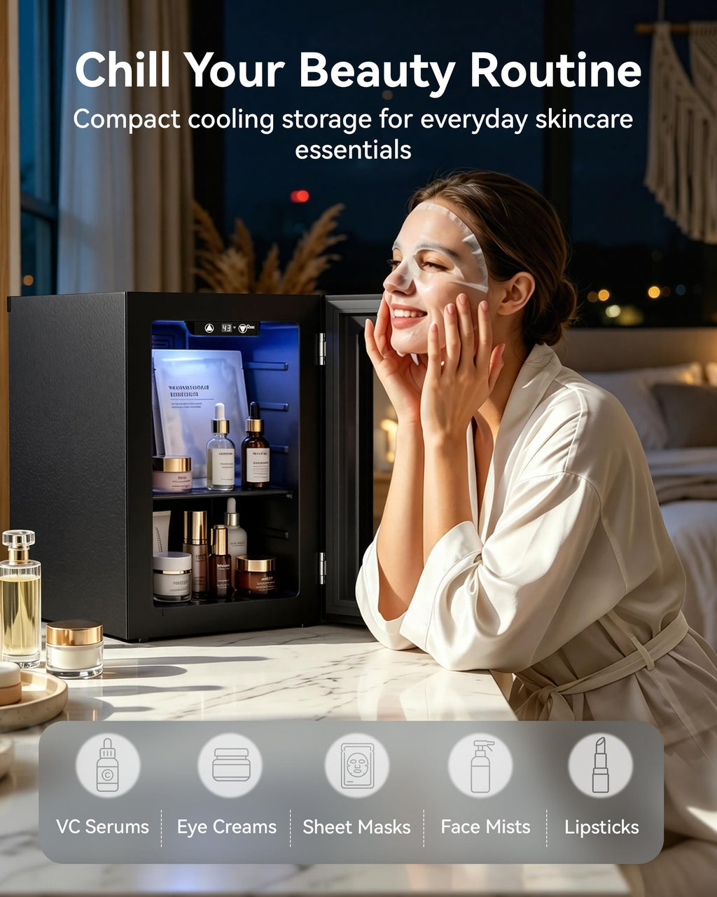 3.2 Cuft Beverage Fridge, 130 Can Mini Fridge With Glass Door, Black Jansha Store