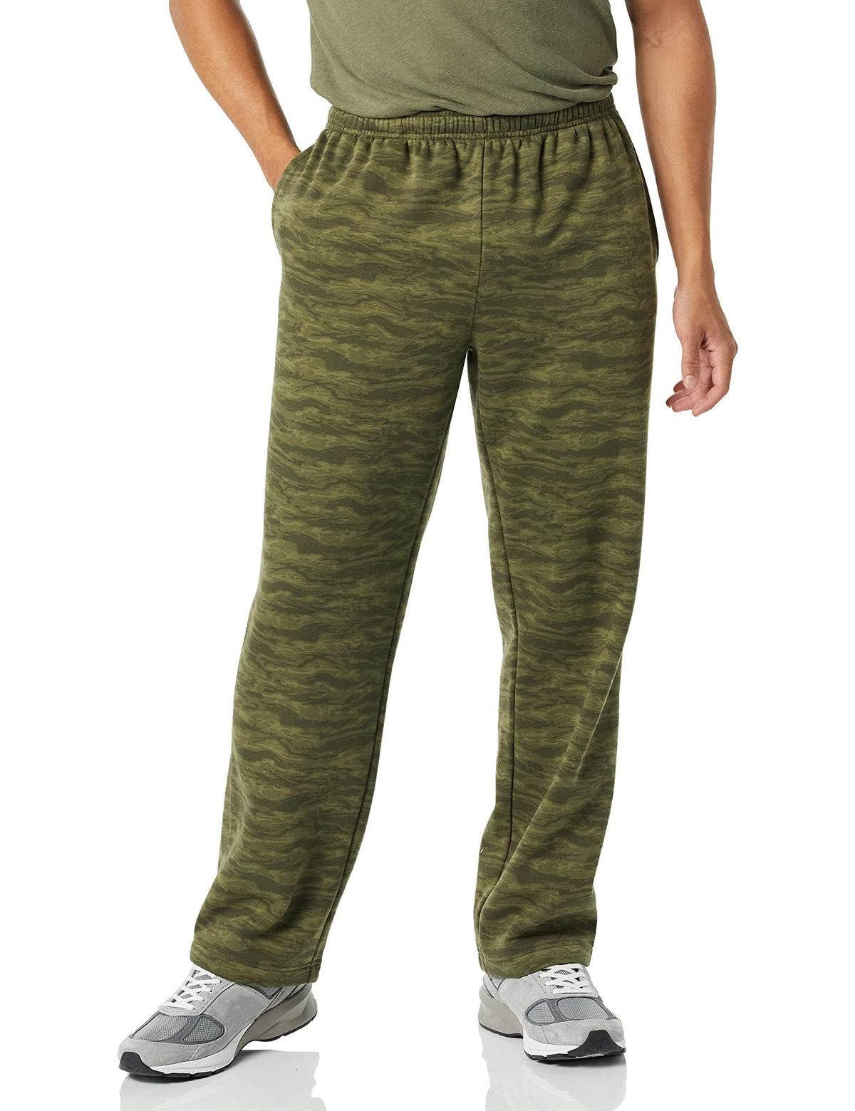 Amazon Essentials Men's Fleece Open Bottom Sweatpant (Available in Big & Tall) Jansha Store