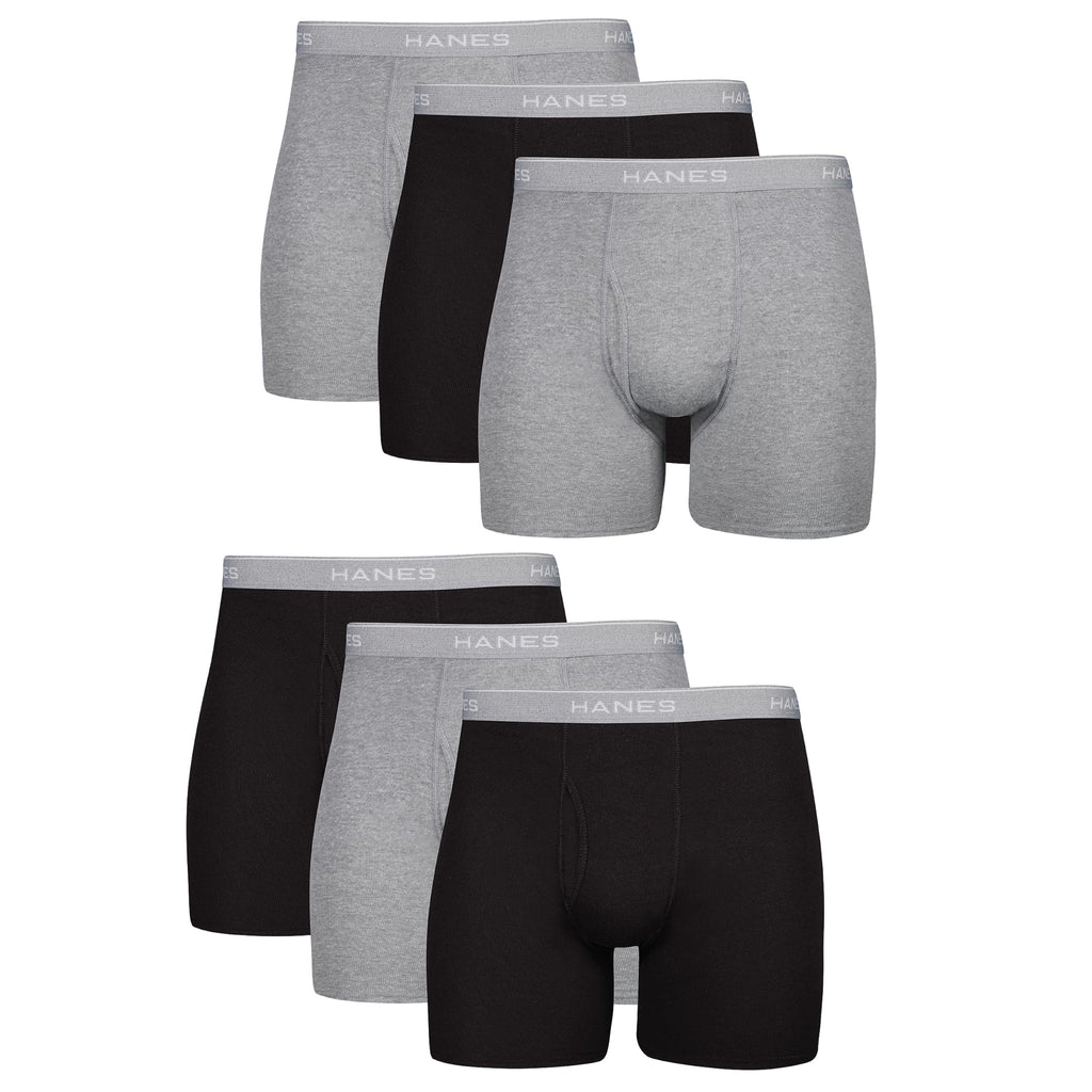 Hanes mens Underwear Boxer Briefs Pack, Cool & Breathable Cotton Moisture-wicking Underwear for Men, No Ride Up Jansha Store
