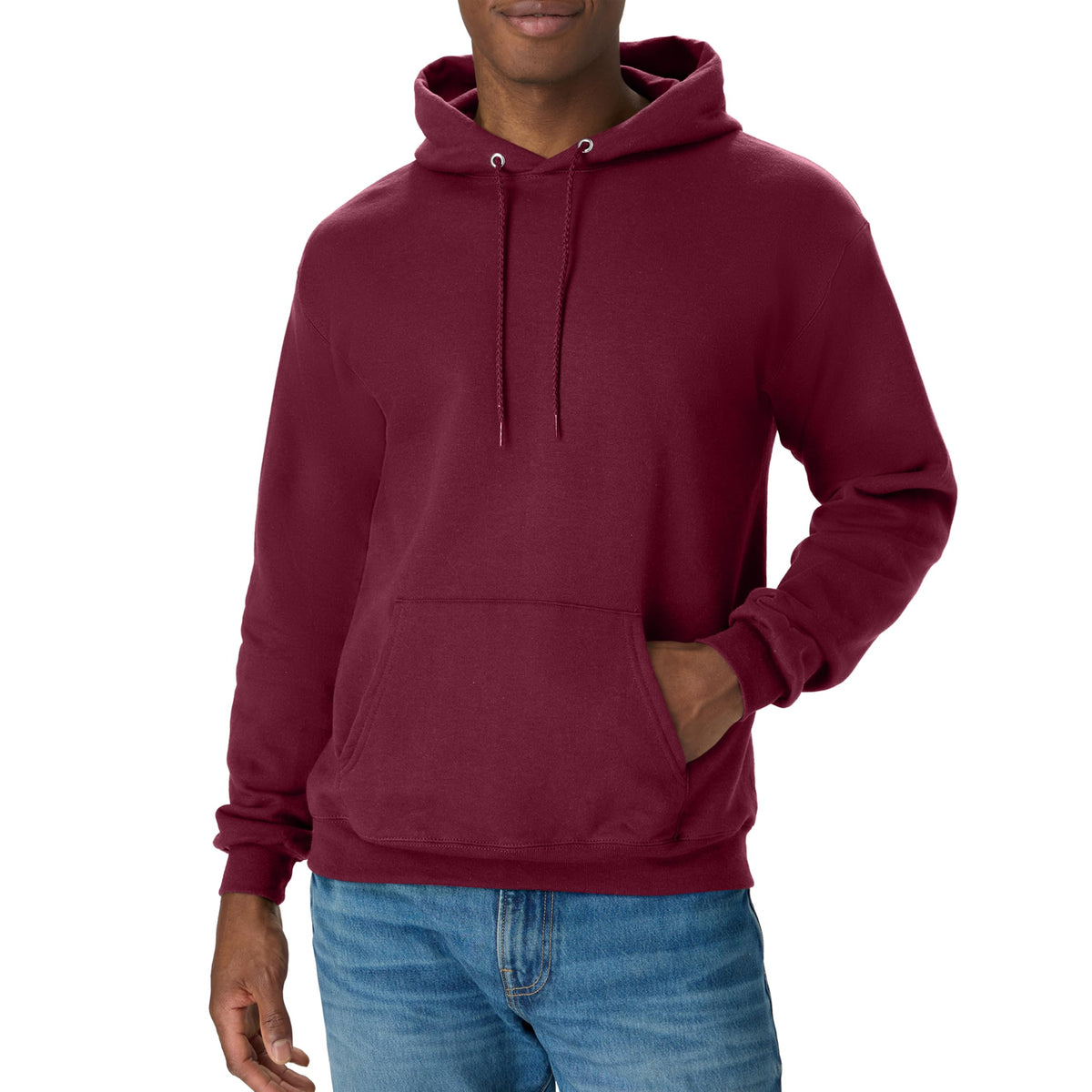 Hanes Men's Hoodie - EcoSmart Fleece Hooded Sweatshirt for Men & Women - Midweight Fleece - Big & Tall Available Jansha Store