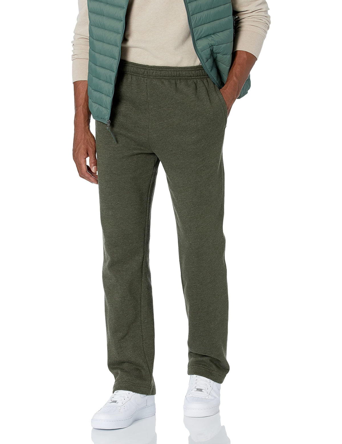 Amazon Essentials Men's Fleece Open Bottom Sweatpant (Available in Big & Tall) Jansha Store
