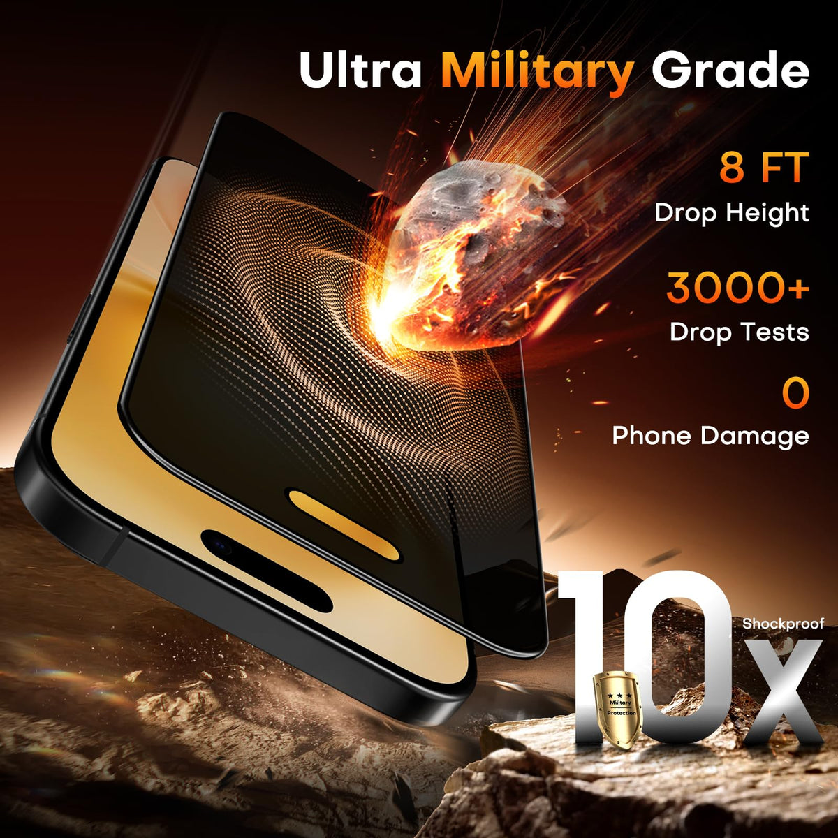 TOCOL for iPhone 17 Pro Max Screen Protector, Easy Installation Jansha Store
