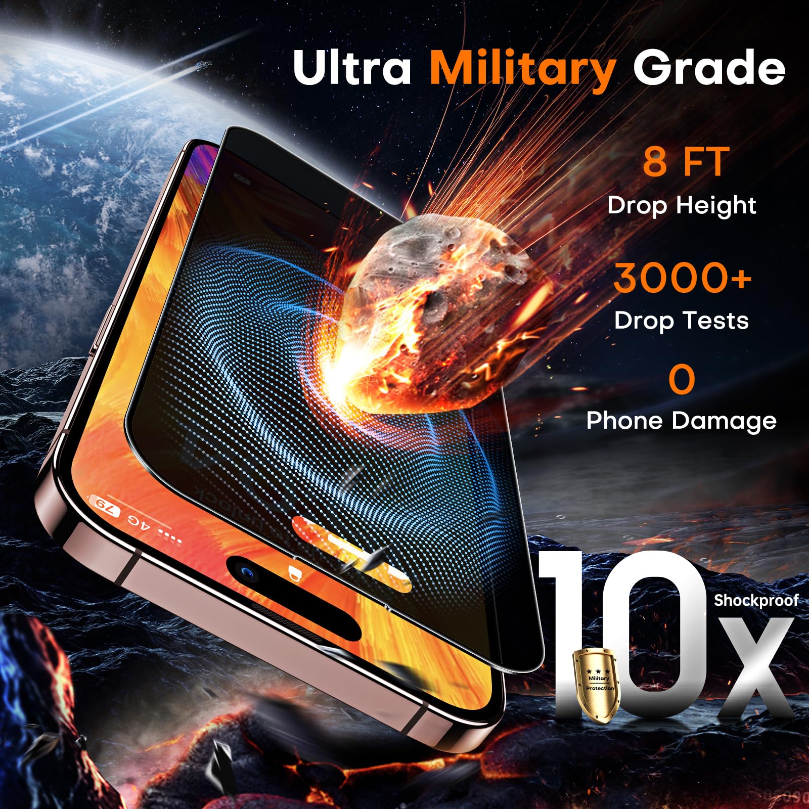 TOCOL for iPhone 17 Pro Max Screen Protector, Easy Installation Jansha Store