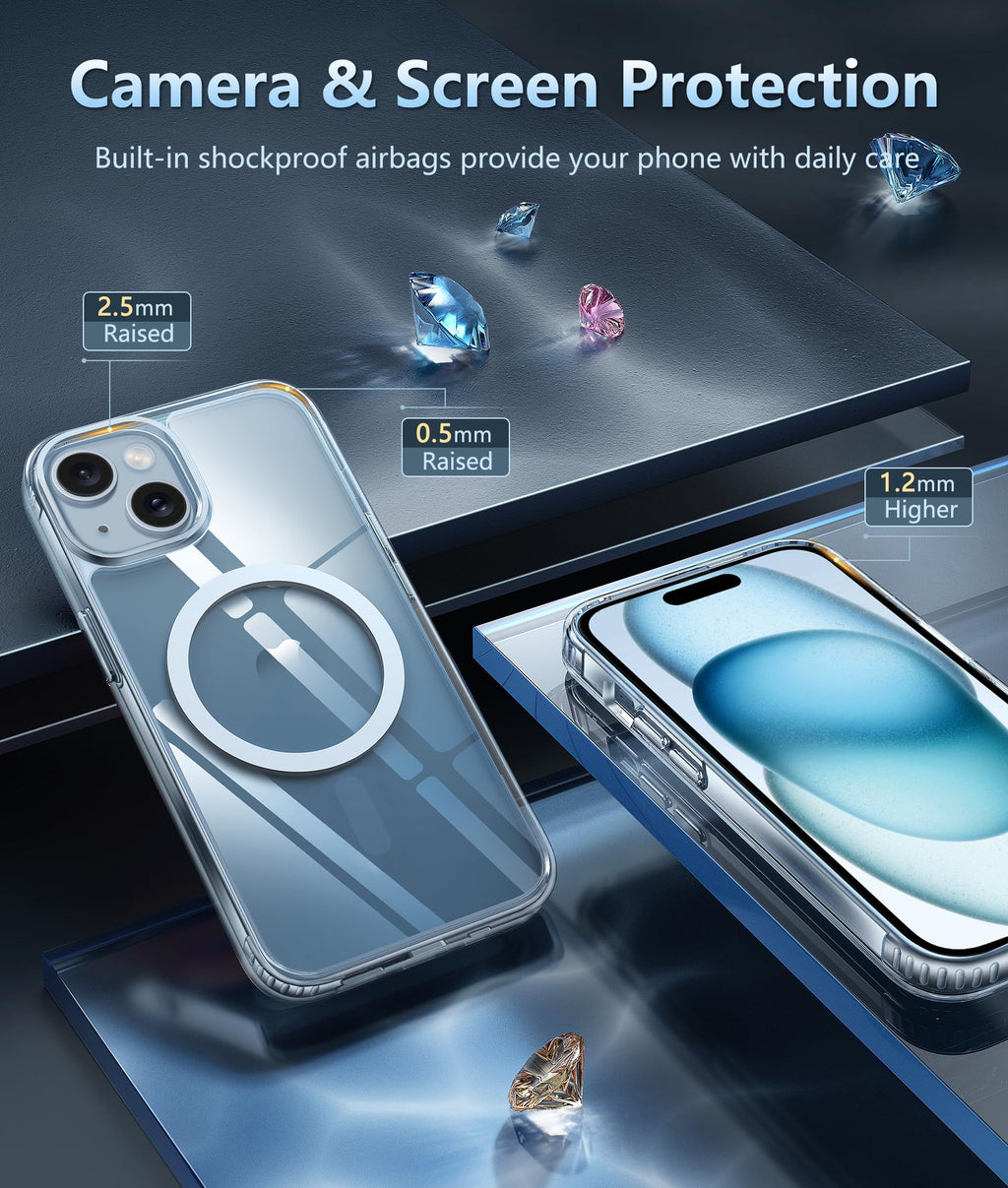 FNTCASE for iPhone 11 Case Clear Compatible with Magsafe Anti Yellowing Jansha Store