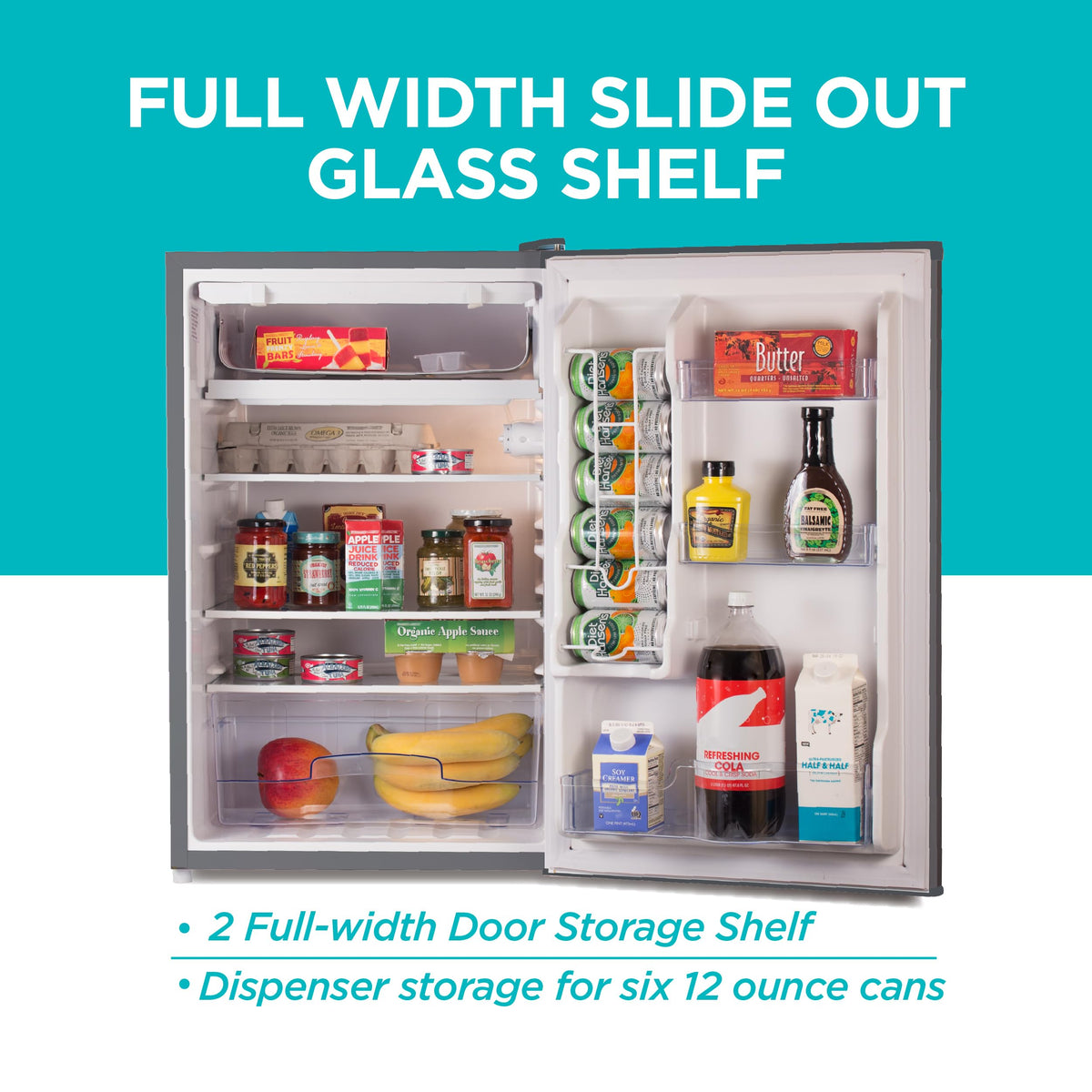 BLACK+DECKER 2.5 Cu. Ft. Compact Refrigerator, Energy Star, BCRK25B, Black Jansha Store