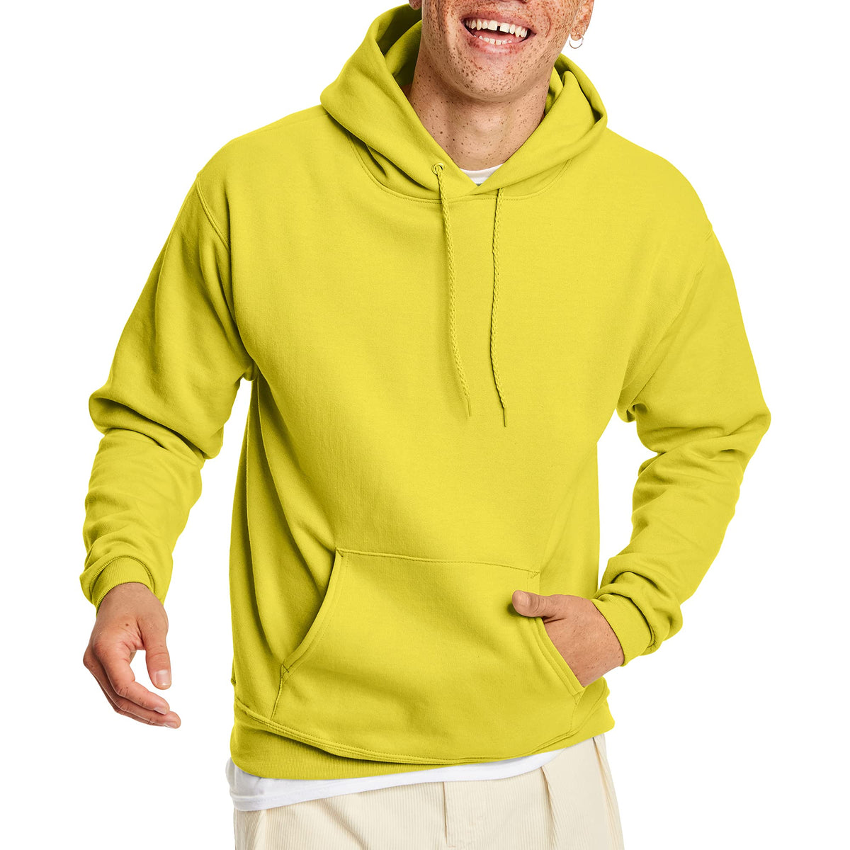 Hanes Men's Hoodie - EcoSmart Fleece Hooded Sweatshirt for Men & Women - Midweight Fleece - Big & Tall Available Jansha Store