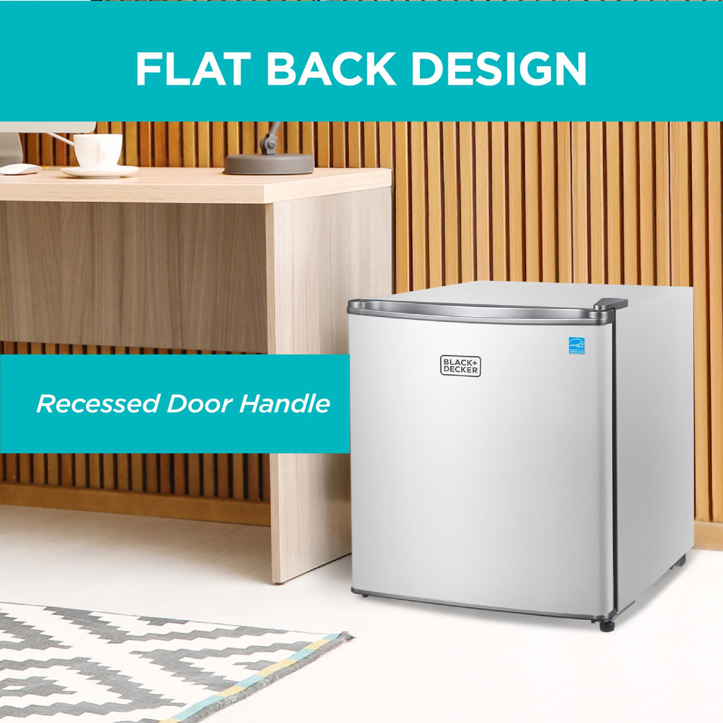 BLACK+DECKER 2.5 Cu. Ft. Compact Refrigerator, Energy Star, BCRK25B, Black Jansha Store