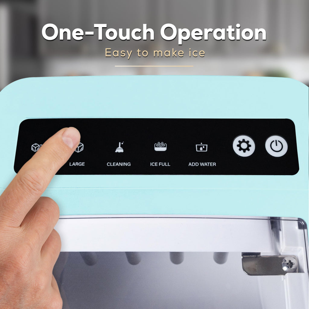 Igloo Portable Ice Maker with Scoop - Ice Maker with LED Control Panel & 1.5 Quart Water Tank - Stainless Ice Cube Maker Produces 26 Lbs. of Ice in 24 Hours with 9 Large or Small Cubes in 7 Minutes Jansha Store