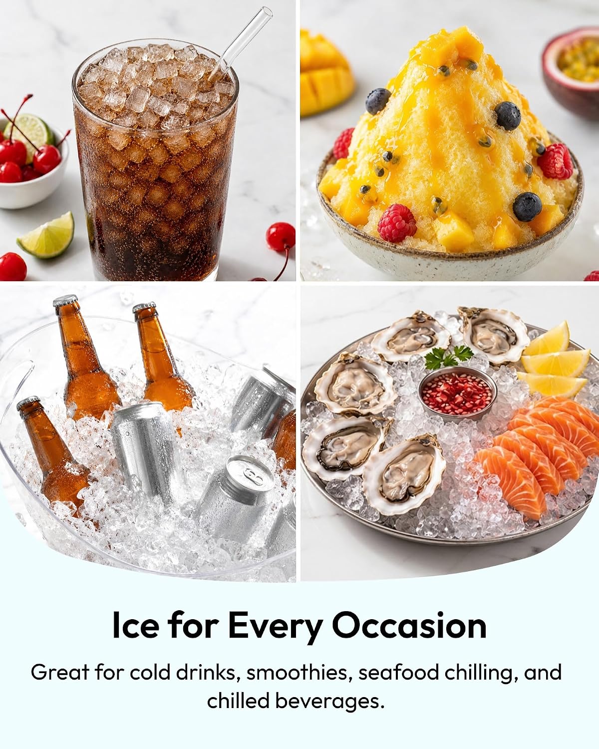 Euhomy Countertop Nugget Ice Maker, 35lbs Daily Sonic Crushed Ice Machine Jansha Store