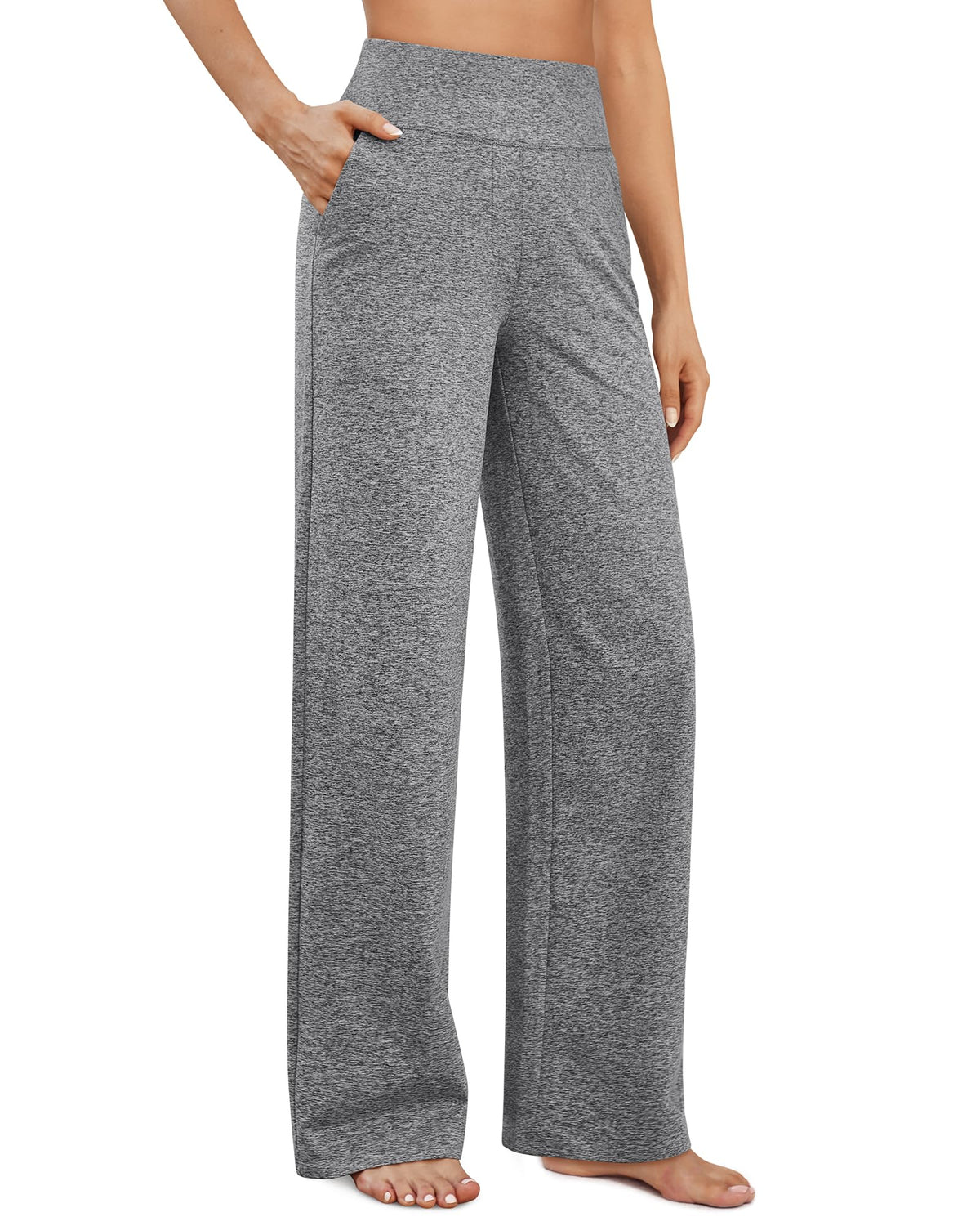 G4Free Yoga Pants for Women Wide Leg Pants with Pockets High Waisted Jansha Store