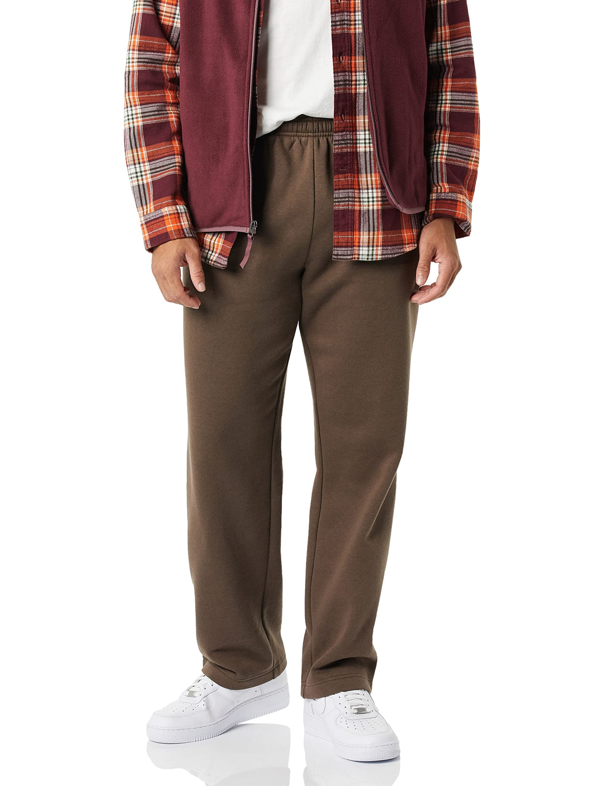 Amazon Essentials Men's Fleece Open Bottom Sweatpant (Available in Big & Tall) Jansha Store