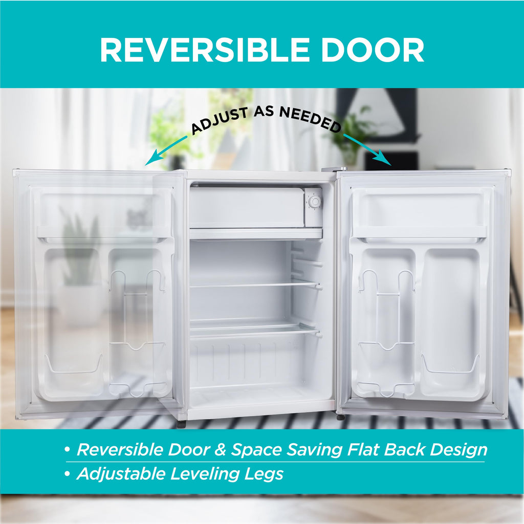 BLACK+DECKER 2.5 Cu. Ft. Compact Refrigerator, Energy Star, BCRK25B, Black Jansha Store