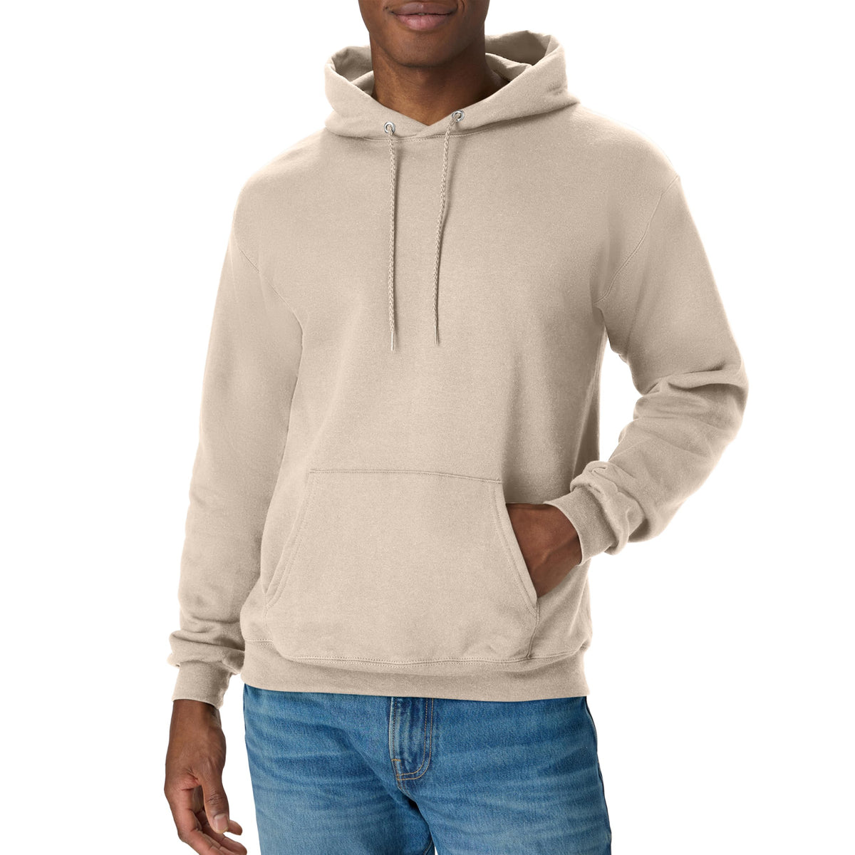 Hanes Men's Hoodie - EcoSmart Fleece Hooded Sweatshirt for Men & Women - Midweight Fleece - Big & Tall Available Jansha Store