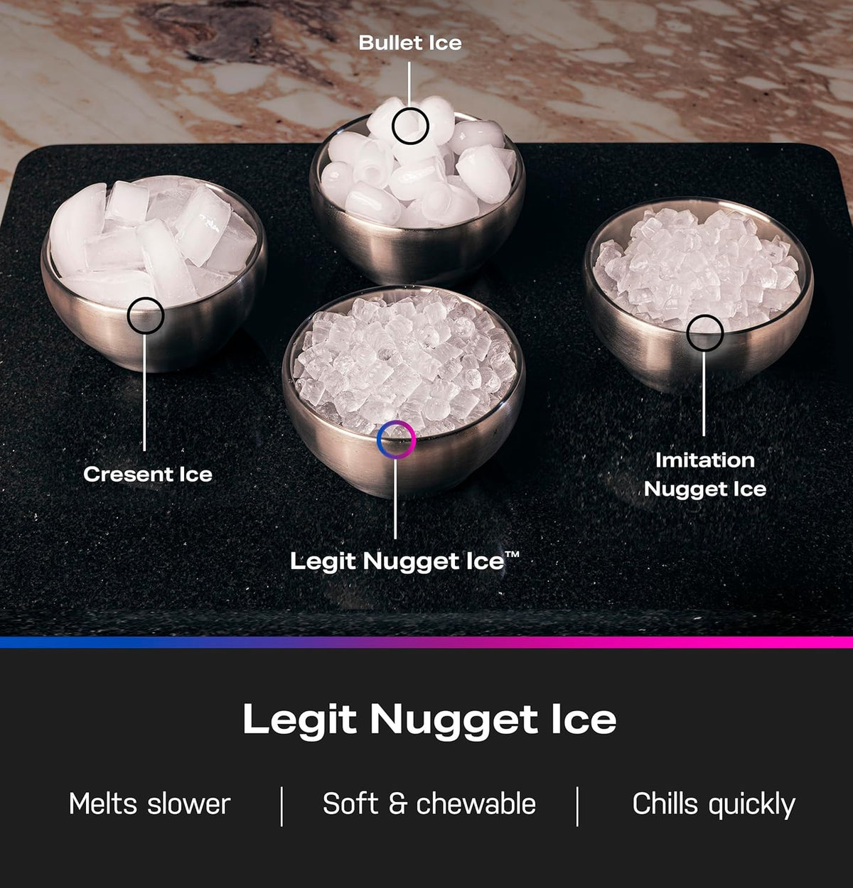 GE Profile Opal Ultra, Countertop Nugget Ice Maker, 1 Gal XL Side Tank, *Amazon Exclusive*, 38 lbs/Day, Pebble Pellet Crushed Ice Machine, WiFi Stainless Steel Jansha Store