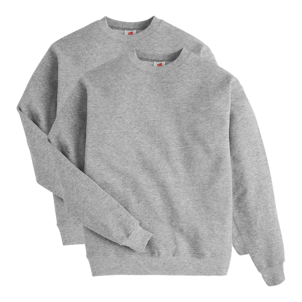 Hanes Men's Sweatshirt, EcoSmart Fleece Crewneck Sweatshirt, Big & Tall Available, 1 or 2-Pack Jansha Store