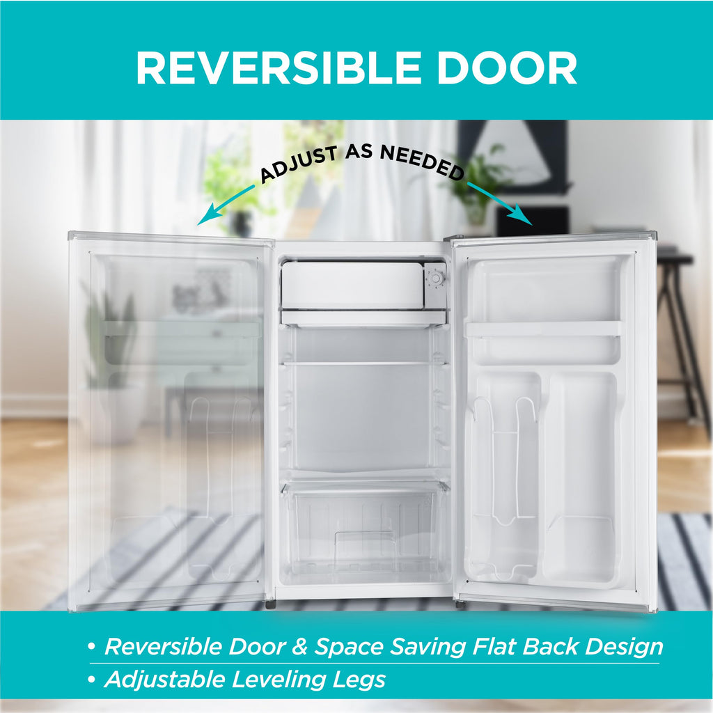BLACK+DECKER 2.5 Cu. Ft. Compact Refrigerator, Energy Star, BCRK25B, Black Jansha Store