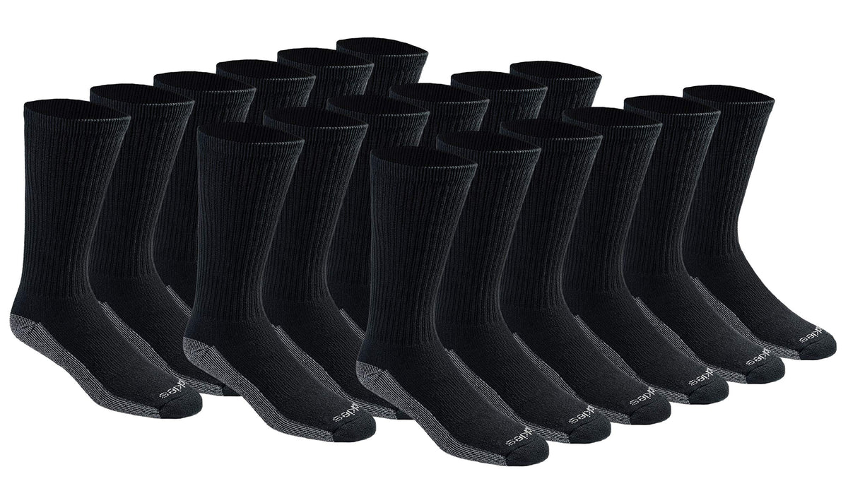 Dickies Men's Dri-tech Original Moisture Control Crew Socks, Available in M-xxl (6, 12, 18 Pairs) Jansha Store