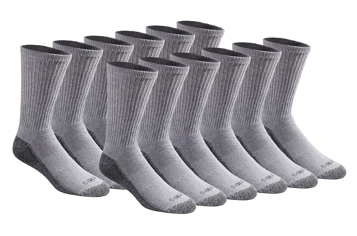 Dickies Men's Dri-tech Original Moisture Control Crew Socks, Available in M-xxl (6, 12, 18 Pairs) Jansha Store