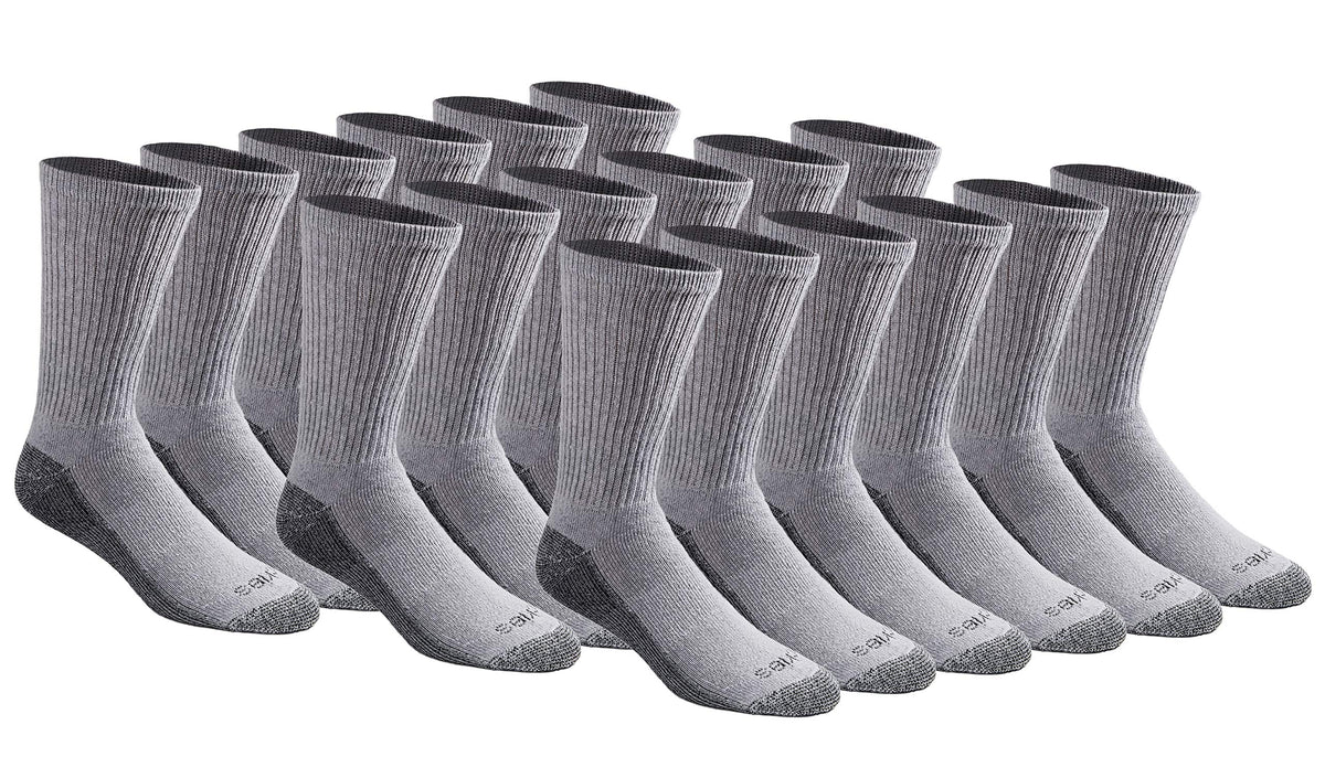 Dickies Men's Dri-tech Original Moisture Control Crew Socks, Available in M-xxl (6, 12, 18 Pairs) Jansha Store