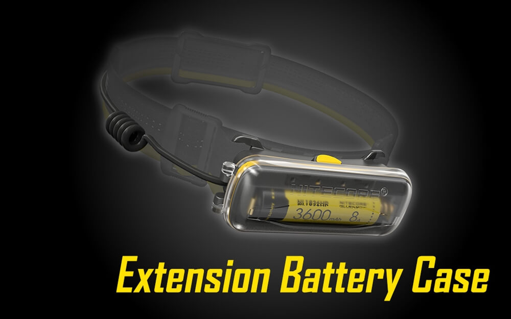 Nitecore Limitless Power 18650 Extension Battery Case~ used for NU40, NU43, and NU50 Headlamps-0