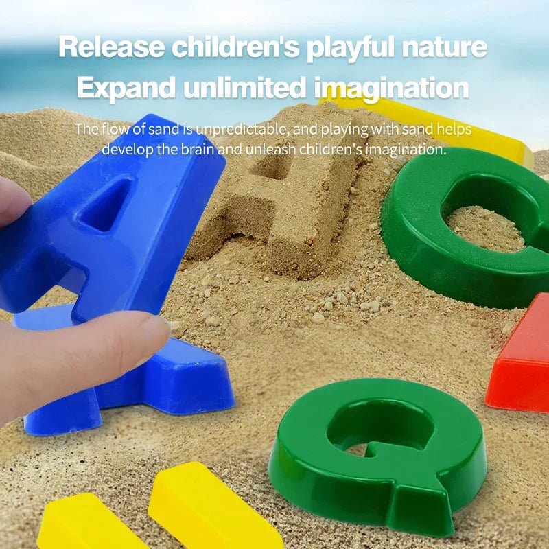 Alphabet Sand Molds Educational Beach Toys (26Pcs) LPO