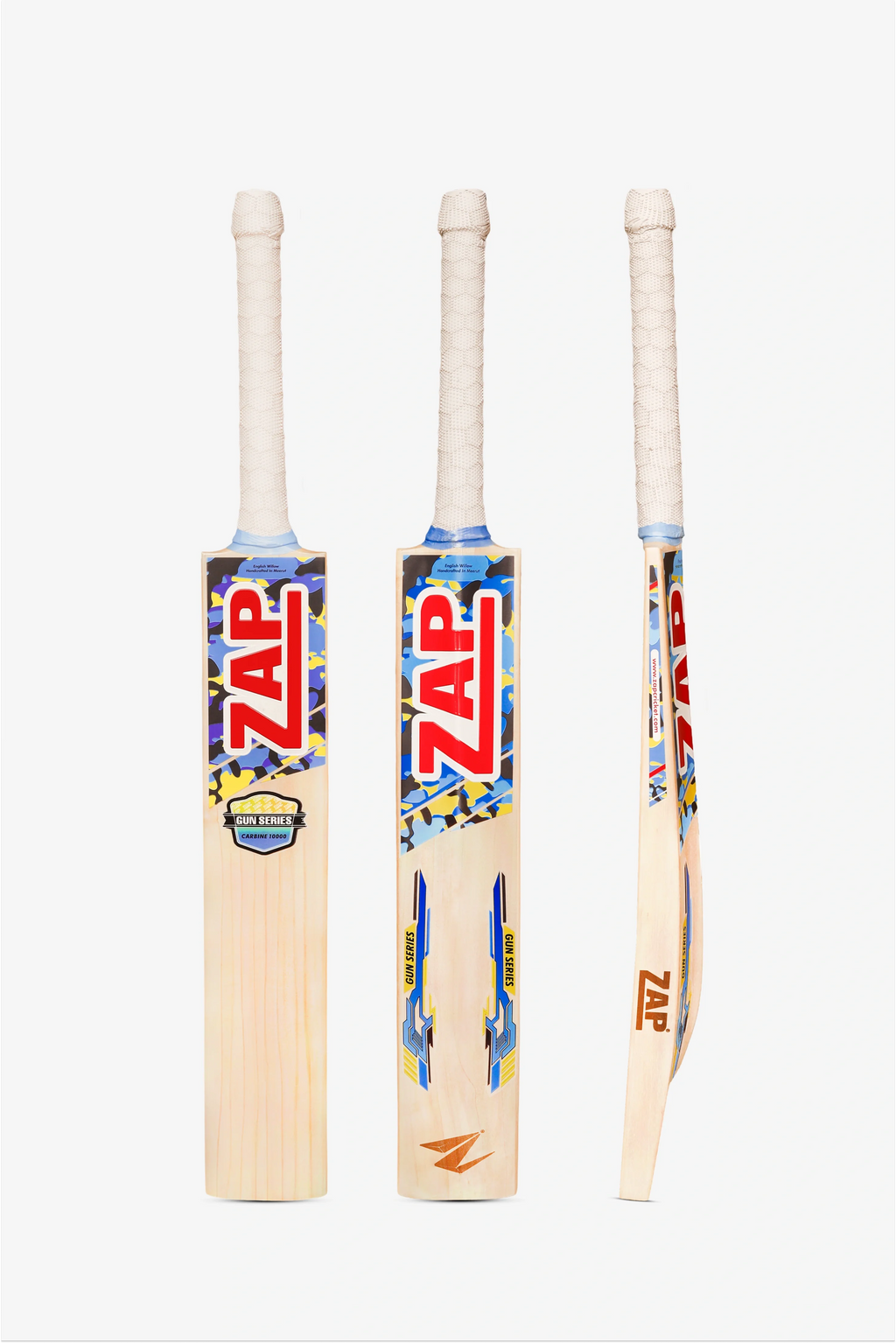 ZAP Gun Carbine 10000 English Willow Cricket Bat (Grade 2) ZAP Cricket