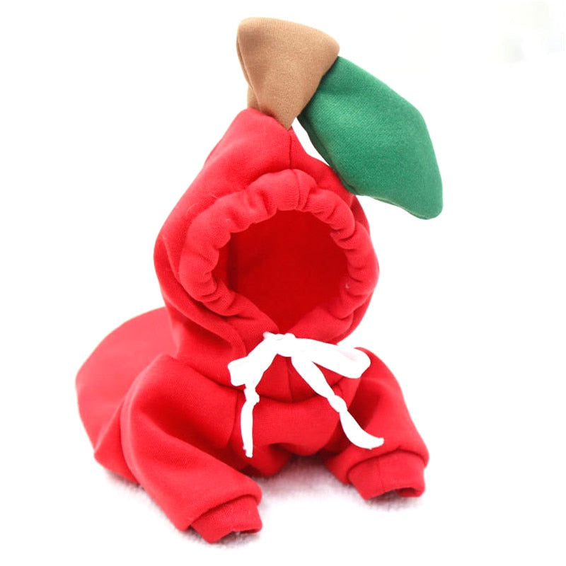 Cute Fruit Dog Clothes for Small Dogs hoodies Warm Fleece Pet Clothing Puppy Cat Costume Coat for French Chihuahua Jacket Suit CAN