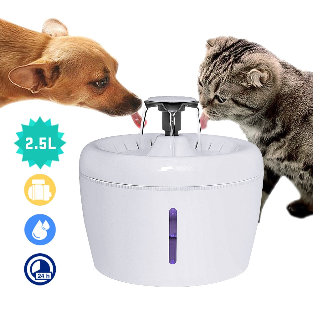 Automatic Cat Fountain Water Drinking-1