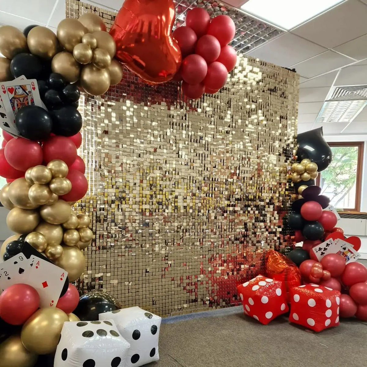 Light Gold Shimmer Wall Backdrop LPO