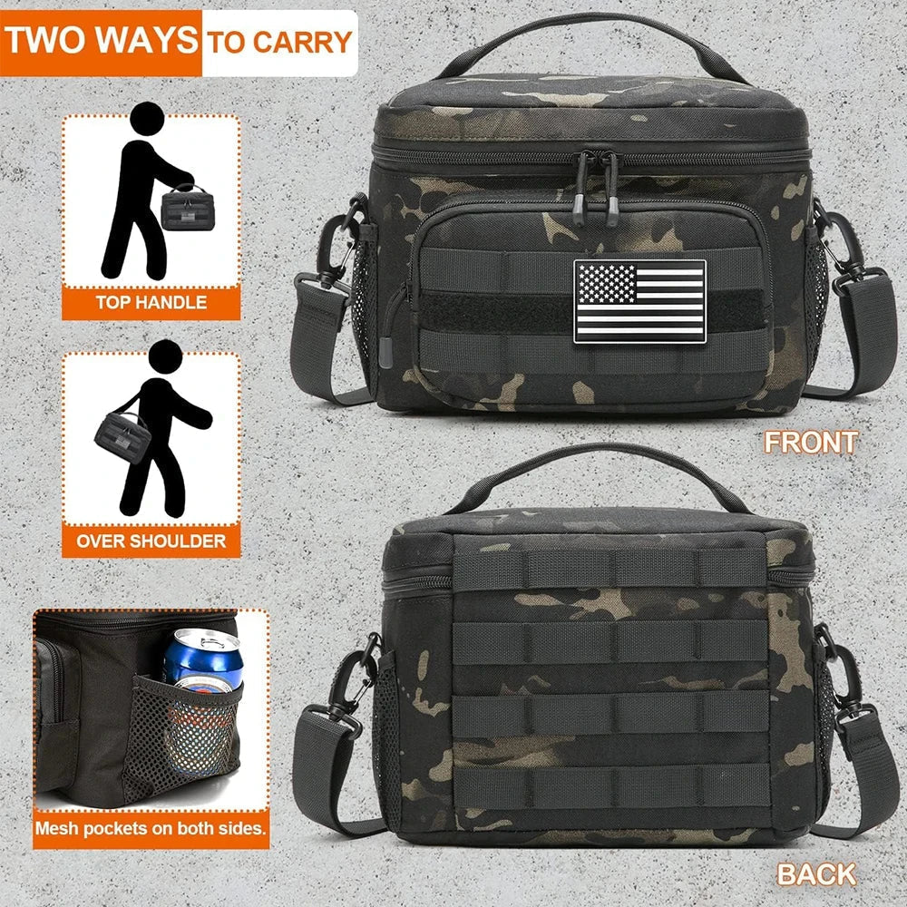 Outdoor Crossbody Travel Bag Duffel Black LPO